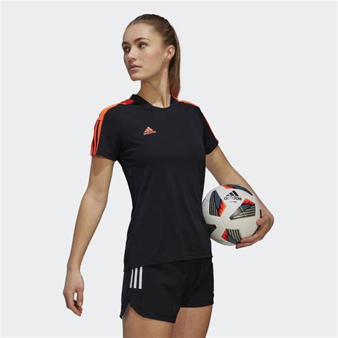 fußballtrikot schwarz orange adidas|Schwarz .